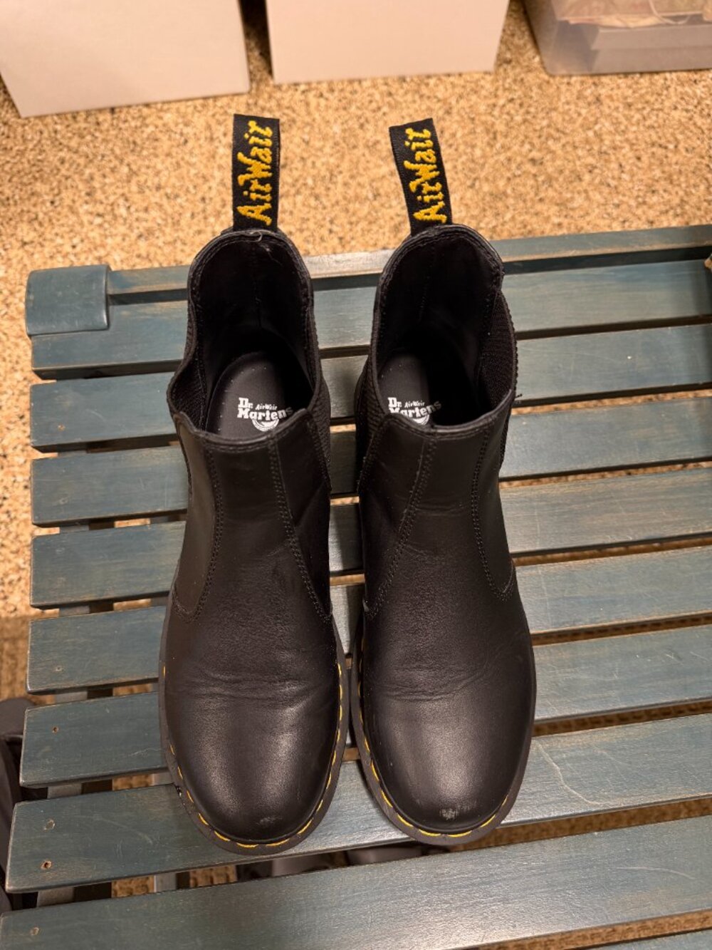Doc Martens Black Leather Chelsea Boots - Picture 2 of 5